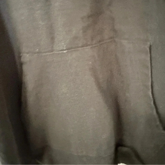 Champion Middleweight T-shirt Hoodie, Script Logo Long Sleeve Black Size XL GUC - Picture 7 of 12